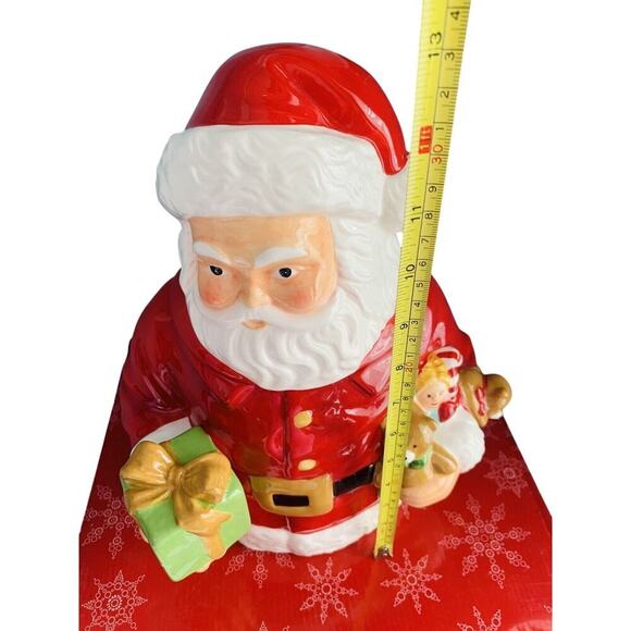 Martha Stewart 13” Santa Cookie Jar Vintage Macy’s Holiday Christmas 2011 - Picture 6 of 16